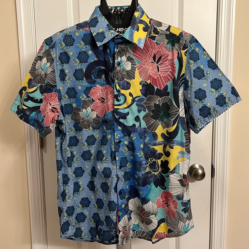⭐️Robert Graham Short Sleeve Button-down Hawaiian-style Shirt